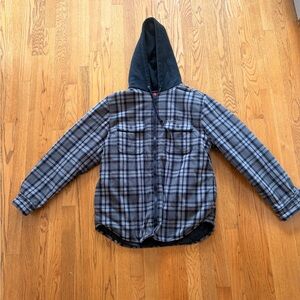 🔴⚫️Supreme🔴⚫️Hooded Flannel Jacket